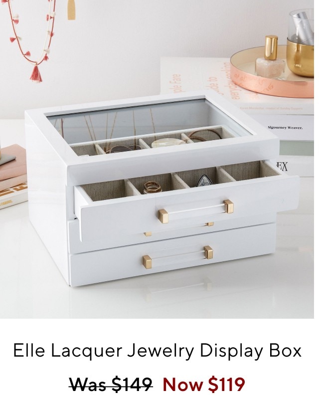 Elle laquer jewelry display box