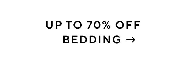 Up to 70% off bedding