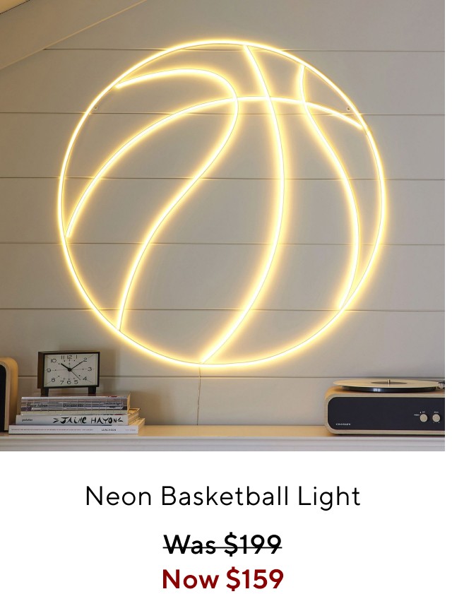 Neon basketball light