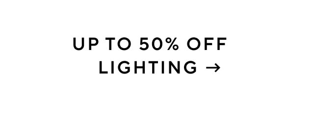 Up to 50% off lighting