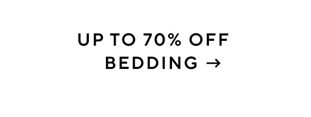 Up to 70% off bedding