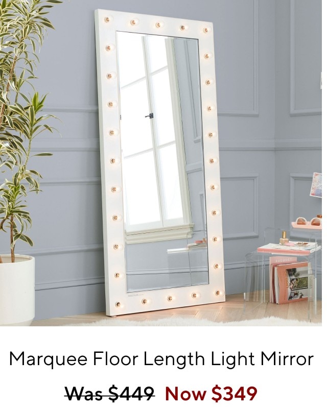 Marquee floor length mirror