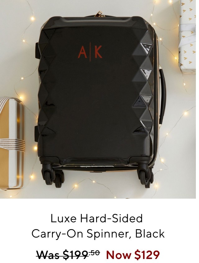 Luxe hard-sided carry-on spinner