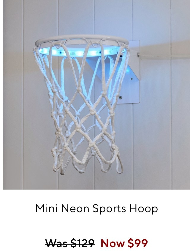 Mini neon sports hoop