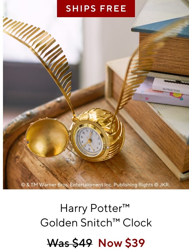 Harry potter golden snitch clock