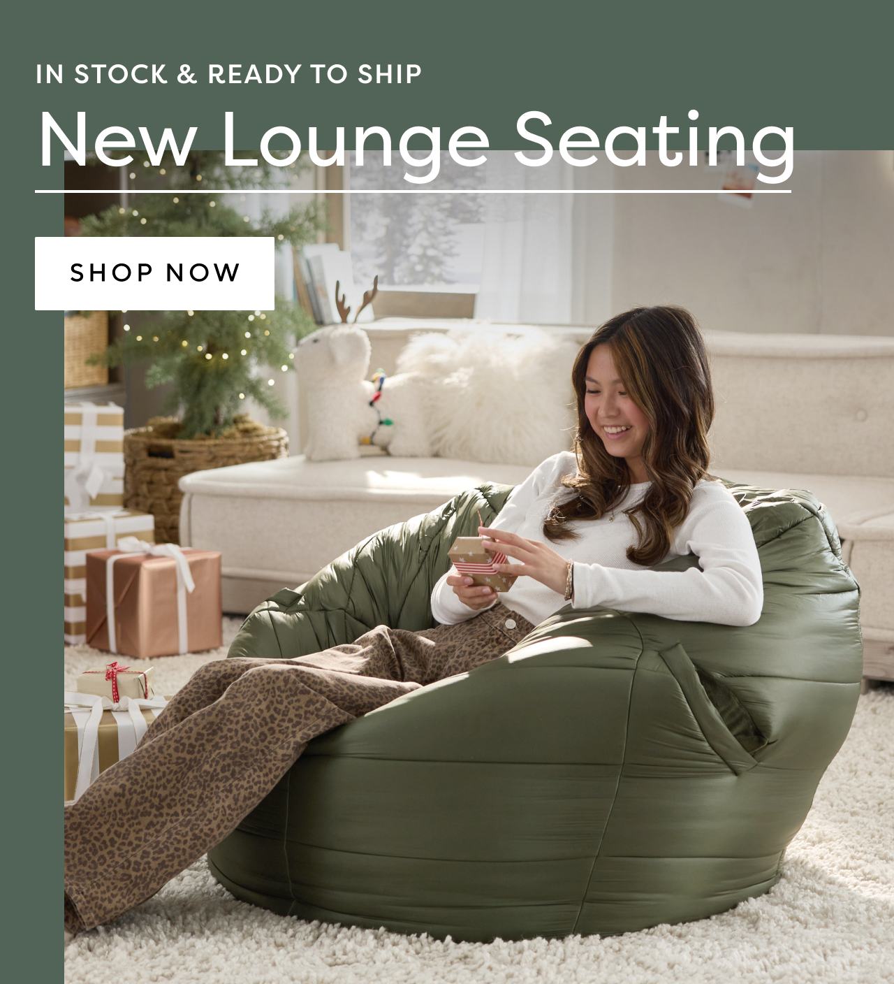 Let's chill new lounge seating. Shop now