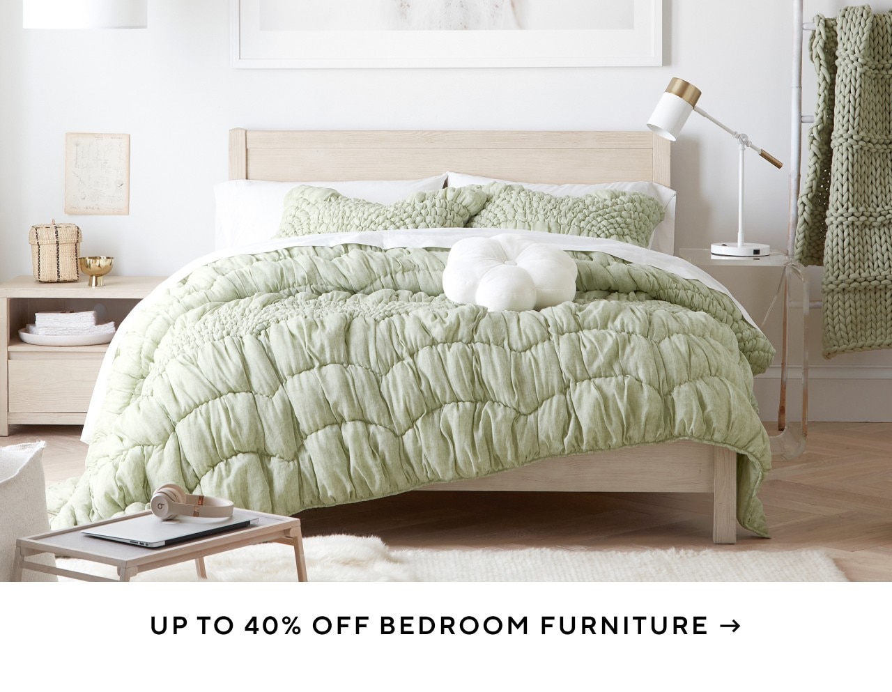 Up to 40% off bedroom furniture