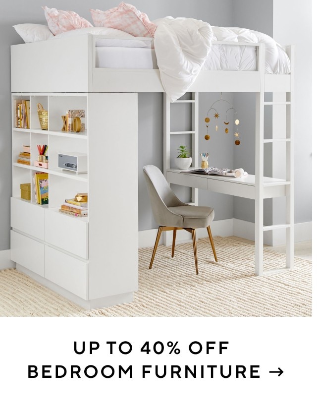 Up to 40% off bedroom furniture