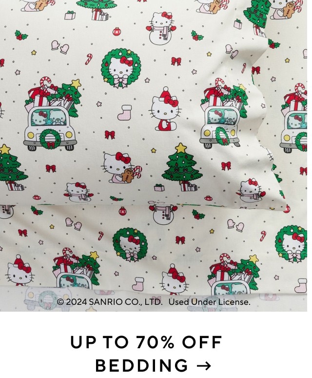 Up to 70% off bedding