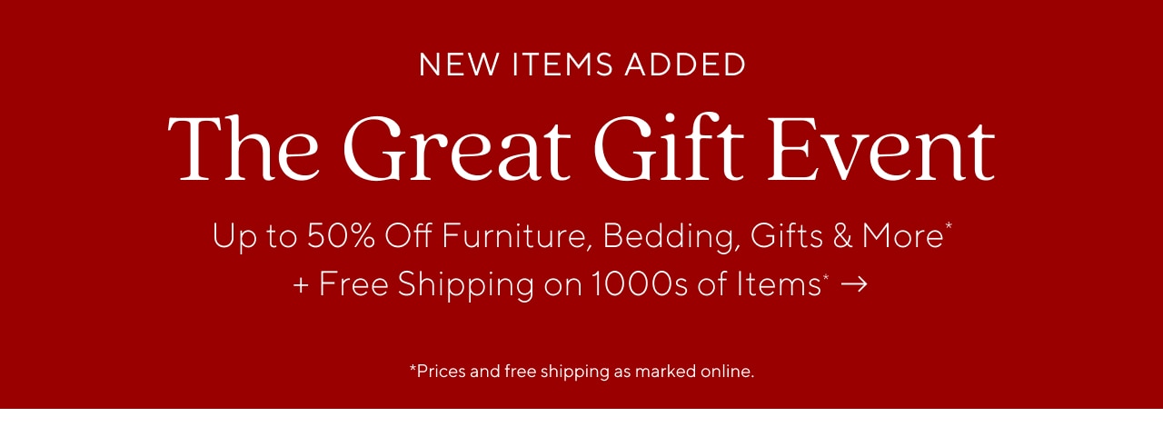 Up to 50% off great gift event