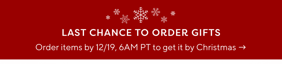 Last chance to order gifts