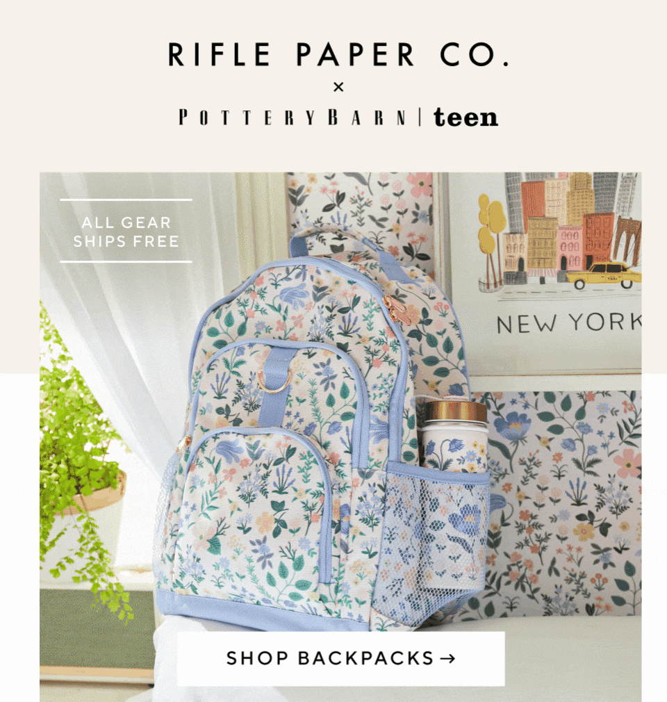 Rifle paper co. x pottery barn teen. Shop backpacks