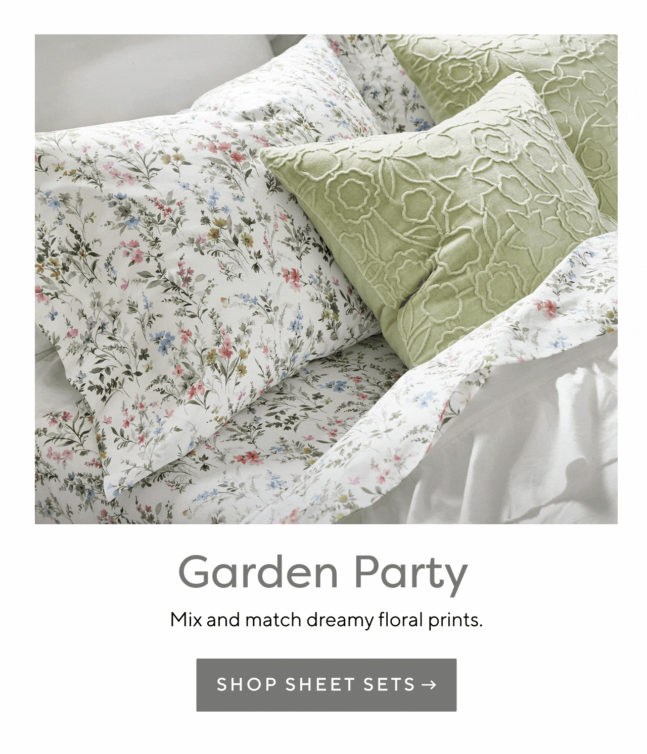 Garden Party. Shop Sheet Sets