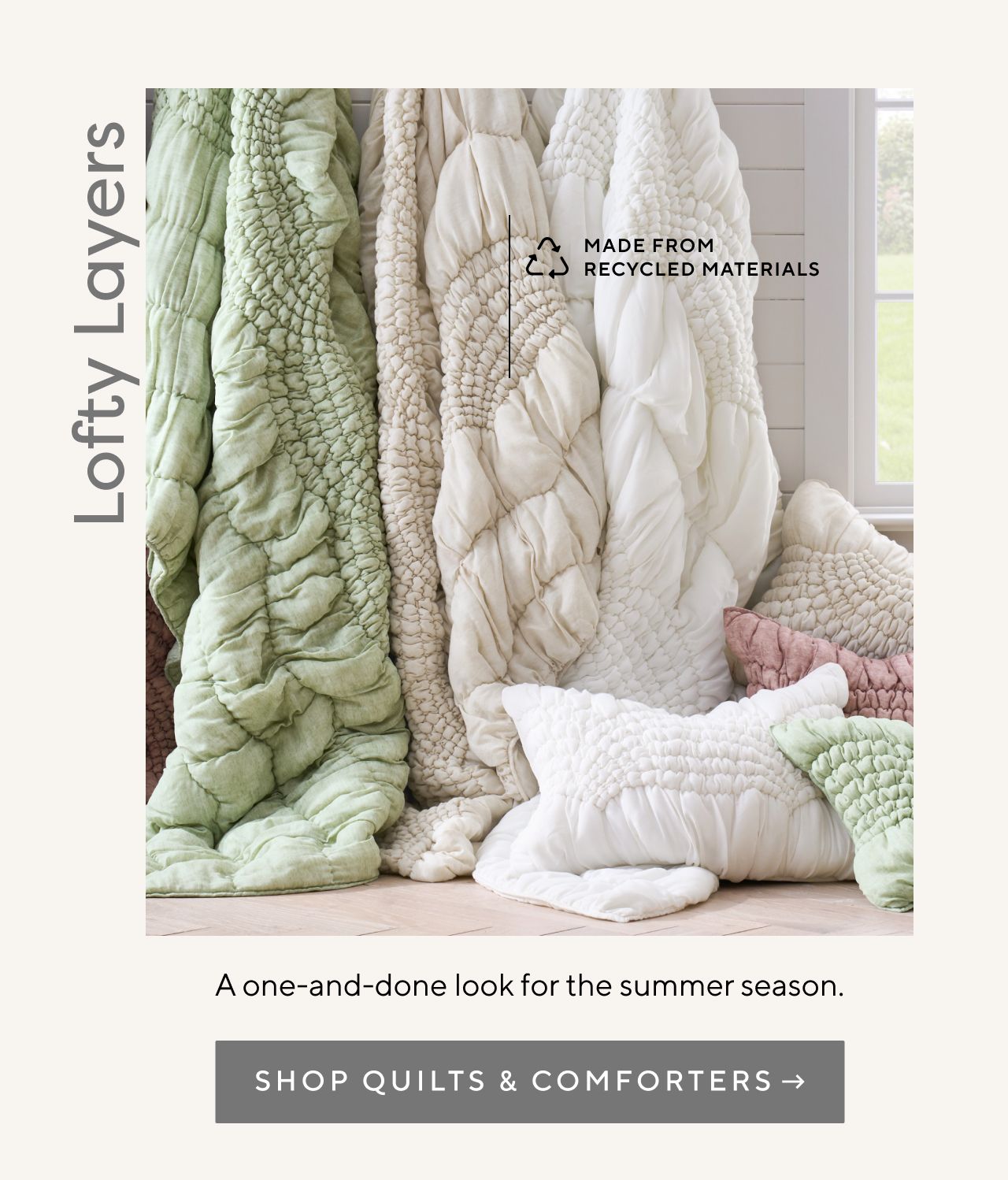 Lofty Layers. Shop Quilts & Comforters