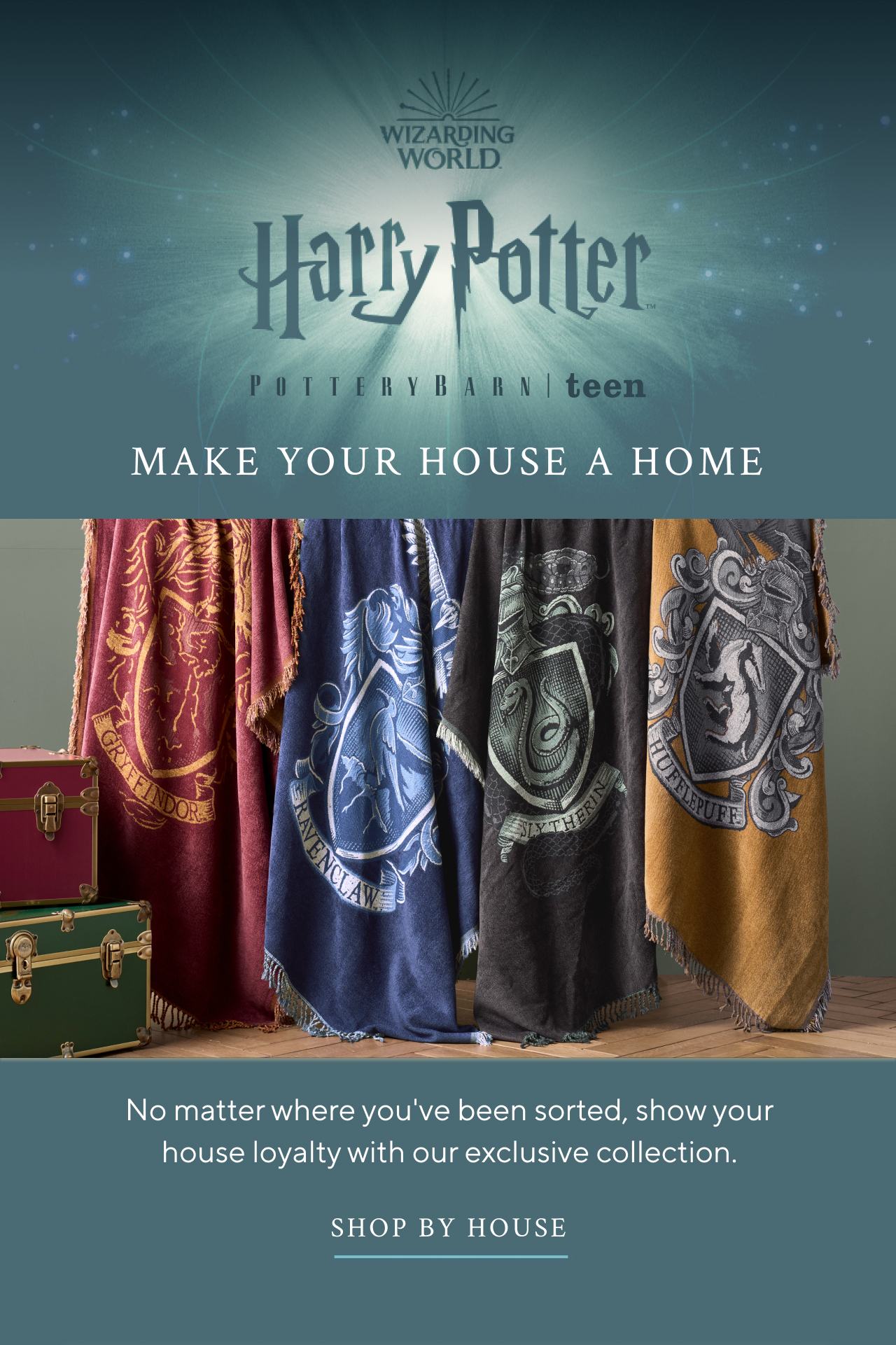 Harry Potter. Shop by House
