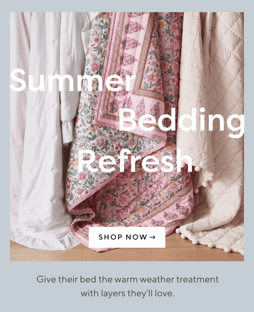 Summer bedding refresh. Shop now