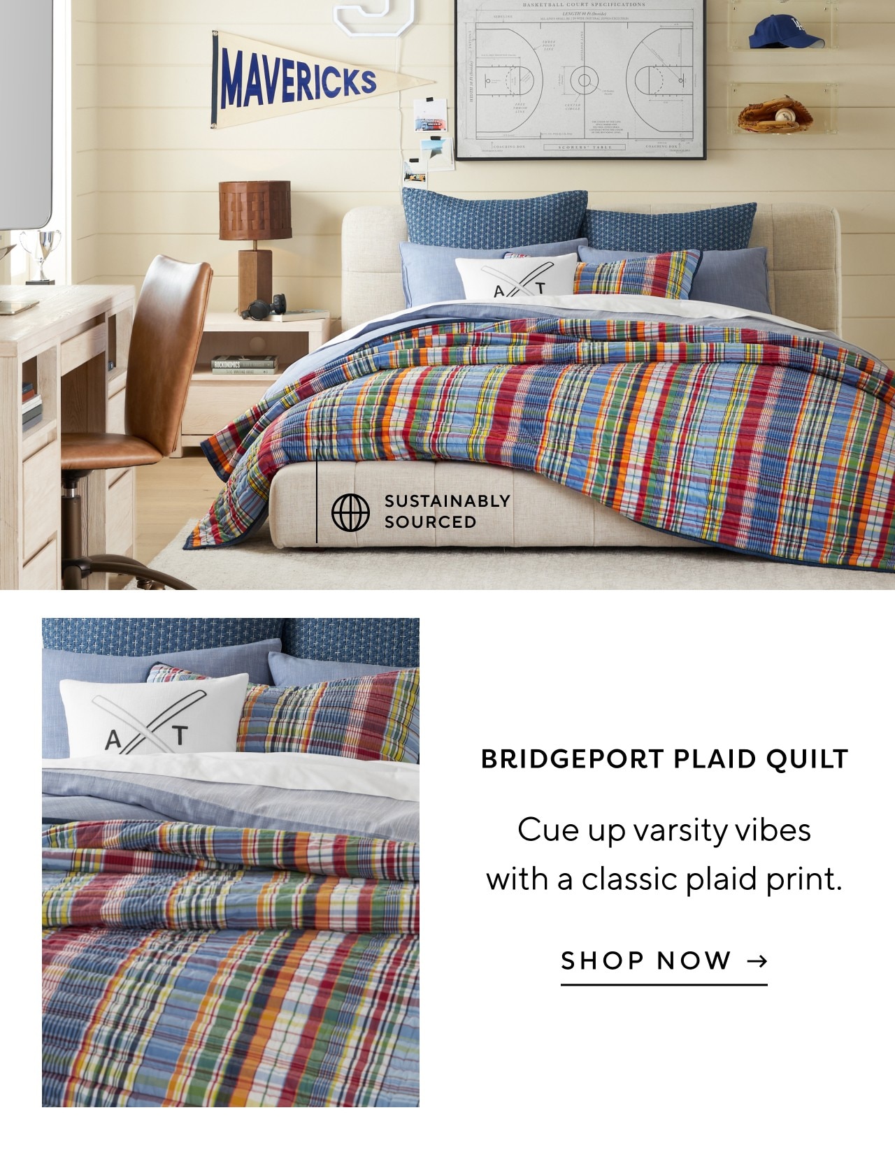 Bridgeport plaid quilt