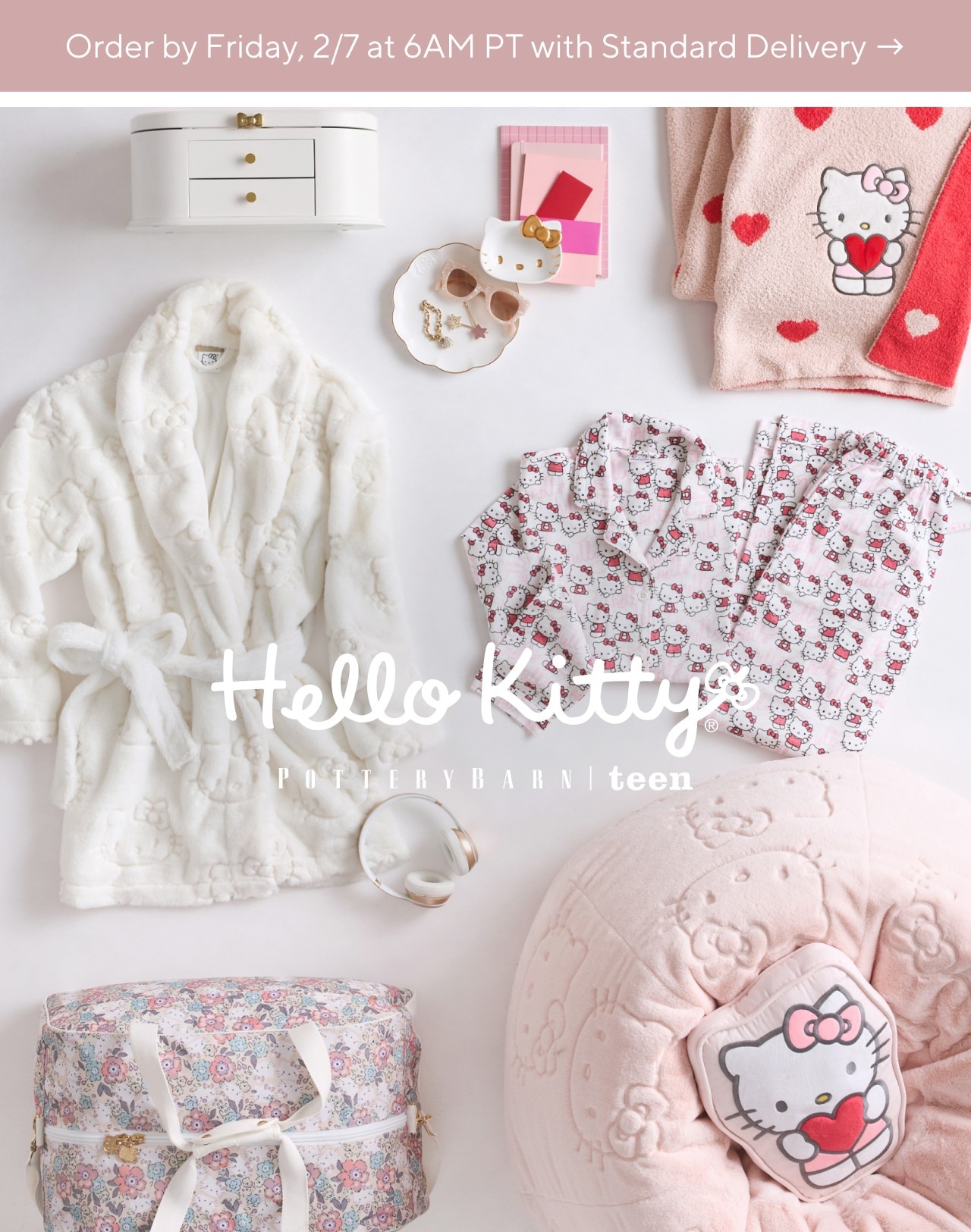 Hello kitty x pottery barn teen. Shop now