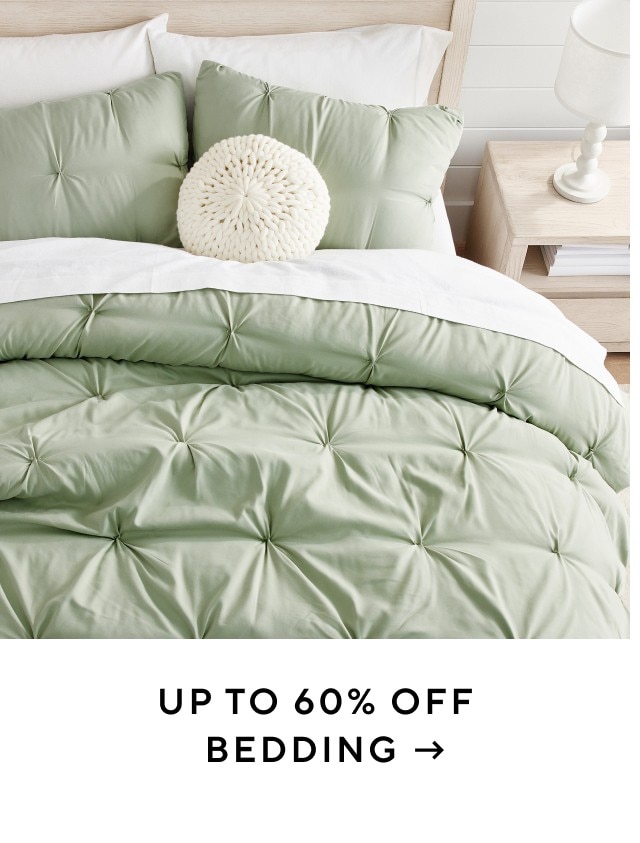 Up to 60% Off Bedding