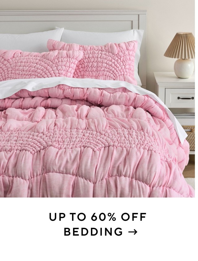 Up to 60% Off Bedding