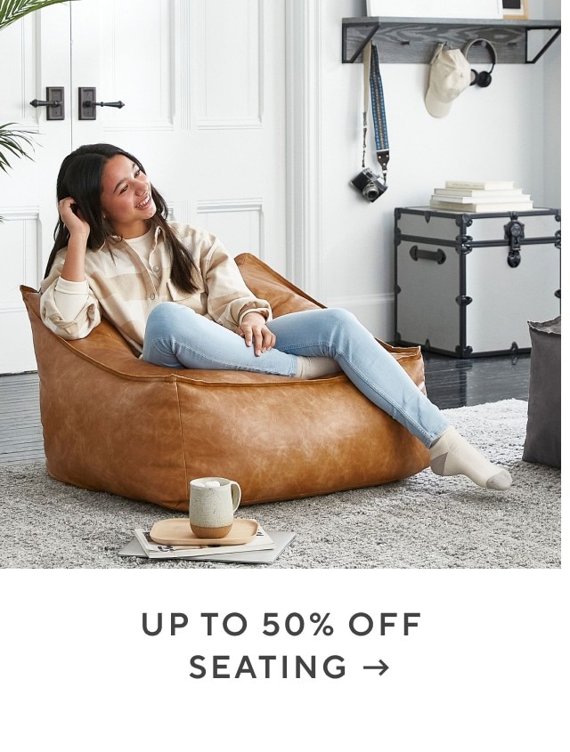 Up to 50% off seating