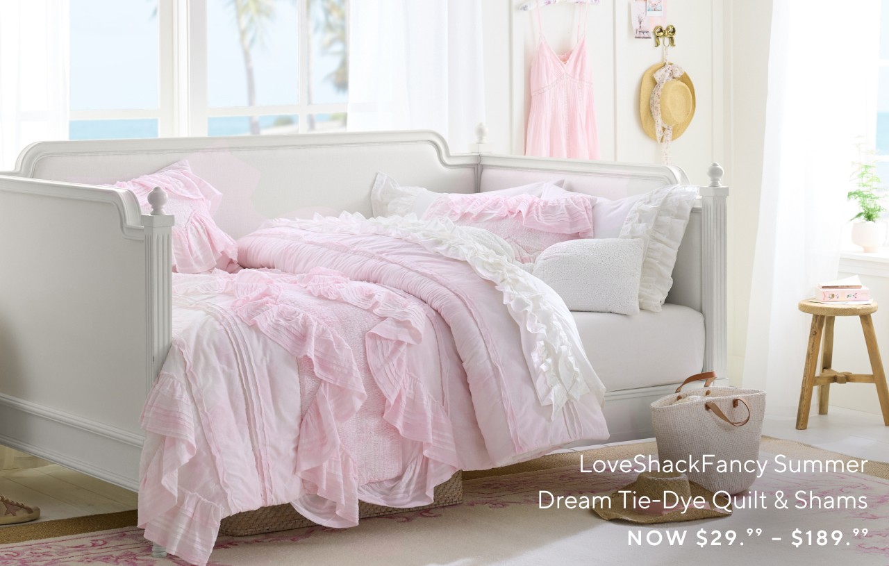 Loveshackfancy summer dream tie-dye quilt