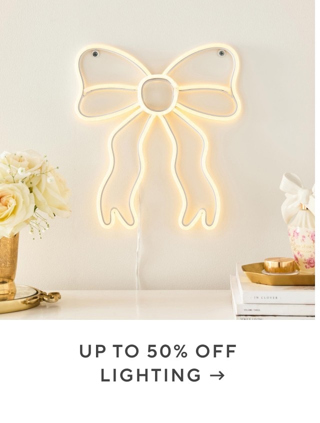 Up to 50% off lighting