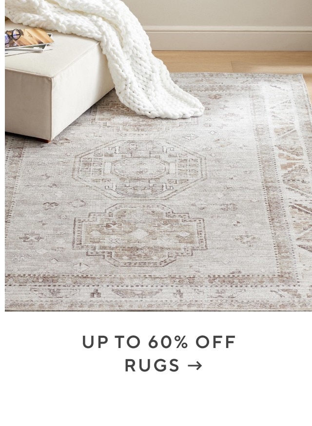 Up to 60% off rugs