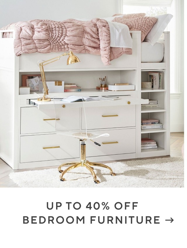 Up to 40% off bedroom furniture