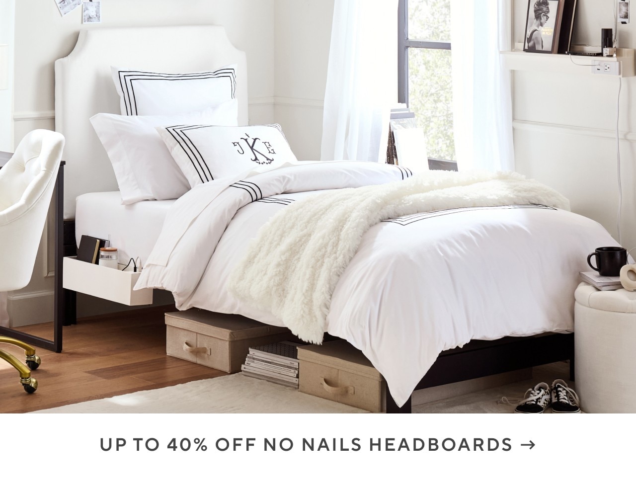 Up to 40% off no nails headboards