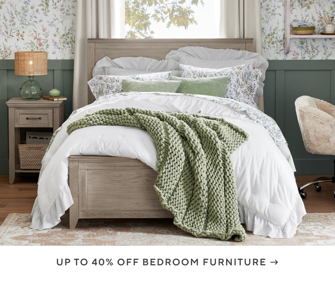 Up to 40% off bedroom furniture