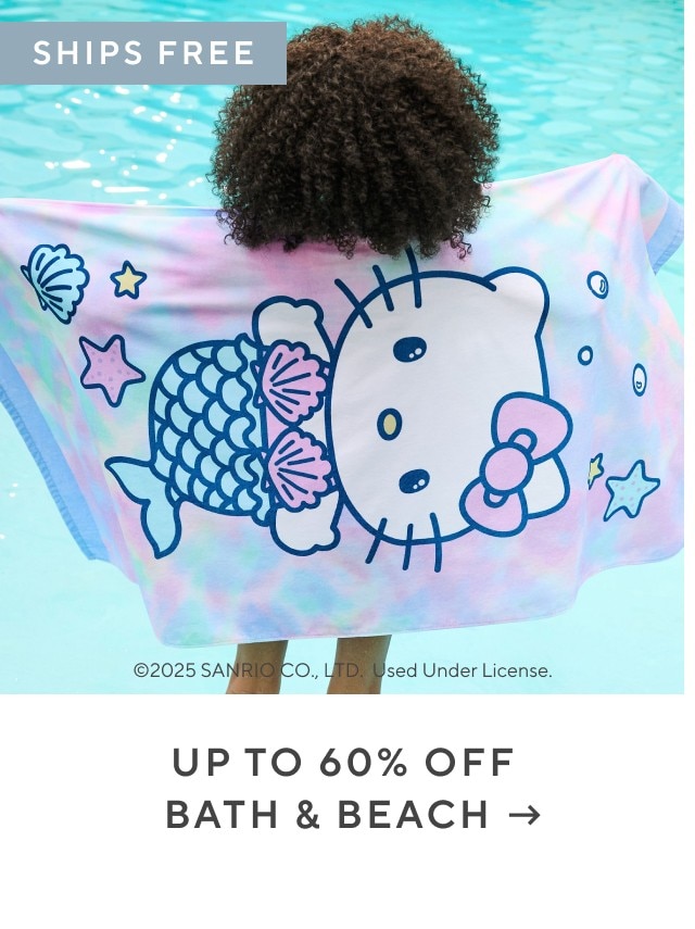 Up to 60% off bath and beach