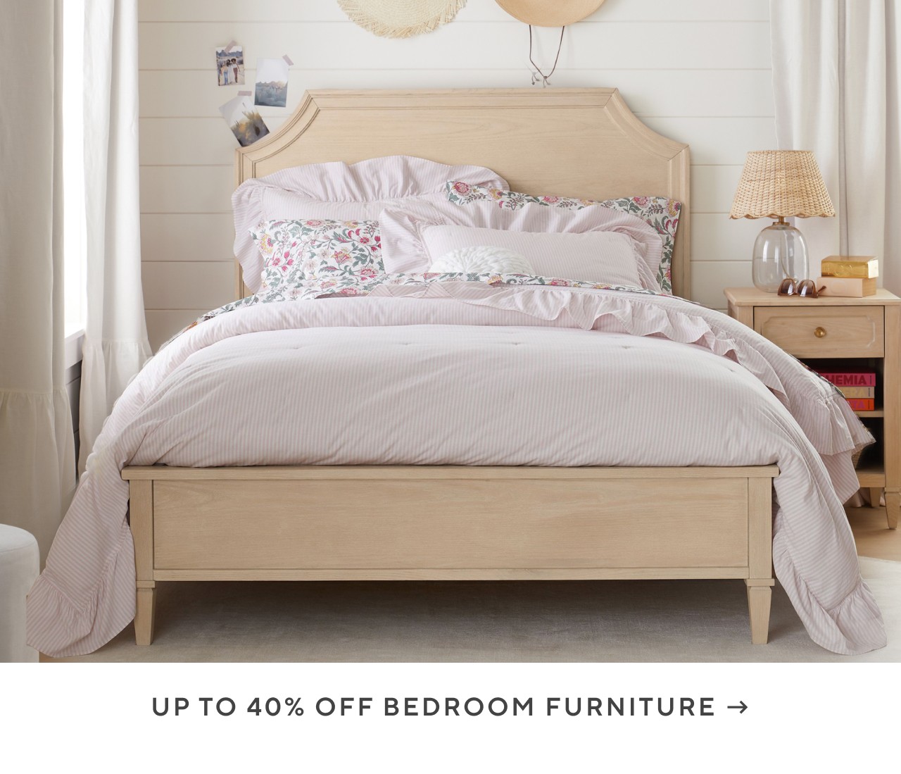 Up to 40% off bedroom furniture