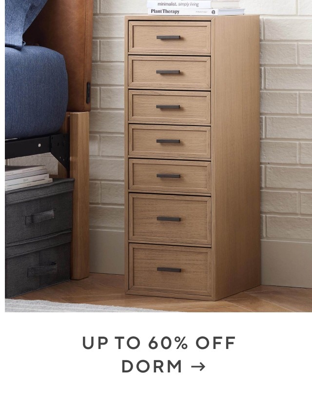 Up to 60% off dorm