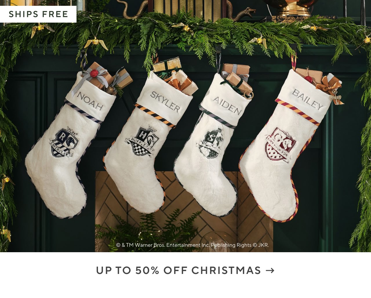 Up to 50% off christmas