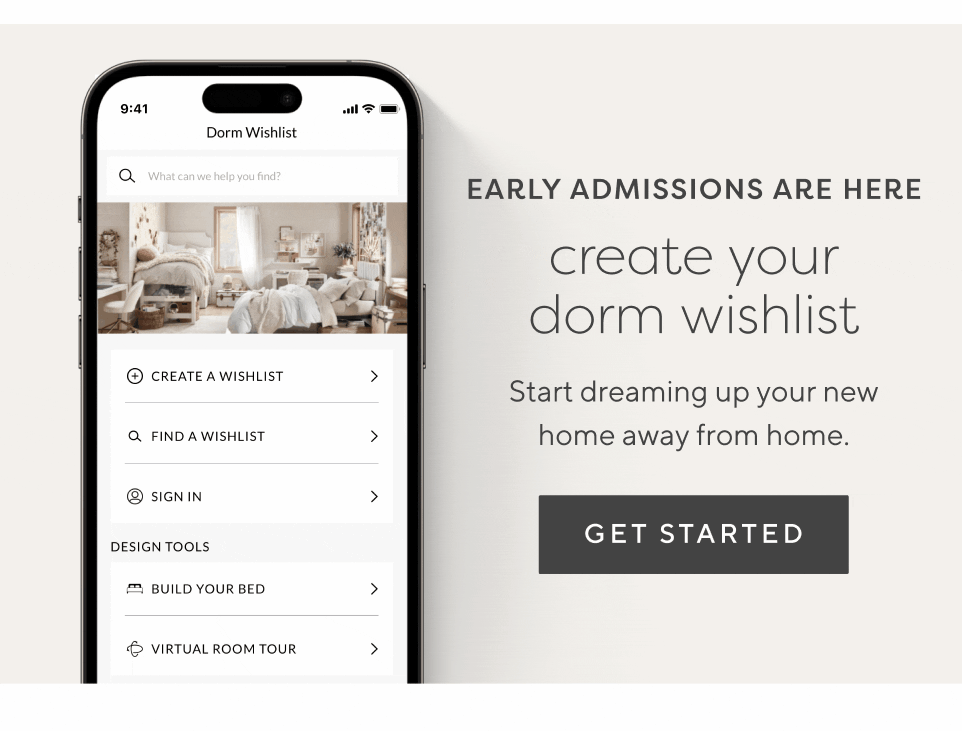 make a dorm wishlist 