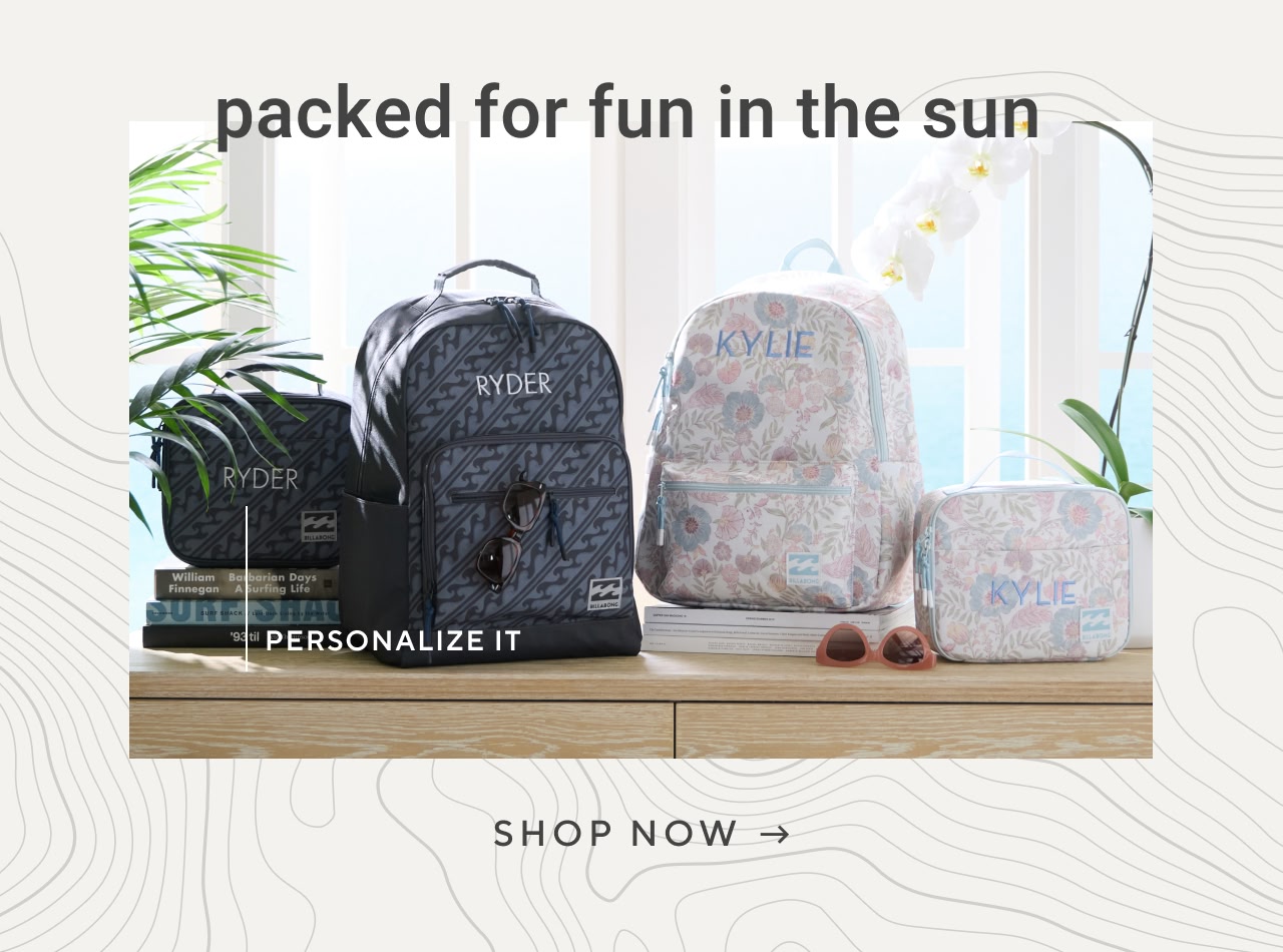Packed for fun in the sun