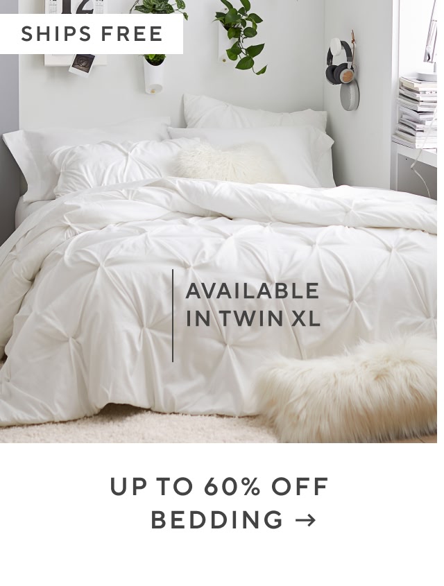Up to 60% off bedding