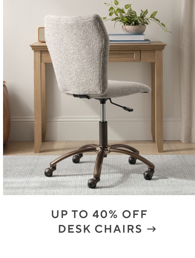 Up to 40% off desk chairs