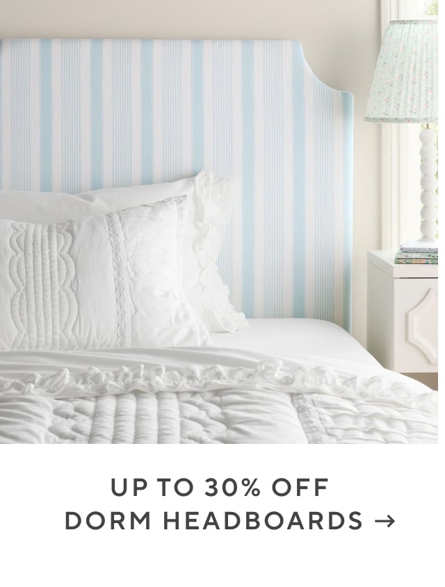 Up to 30% off dorm headboards