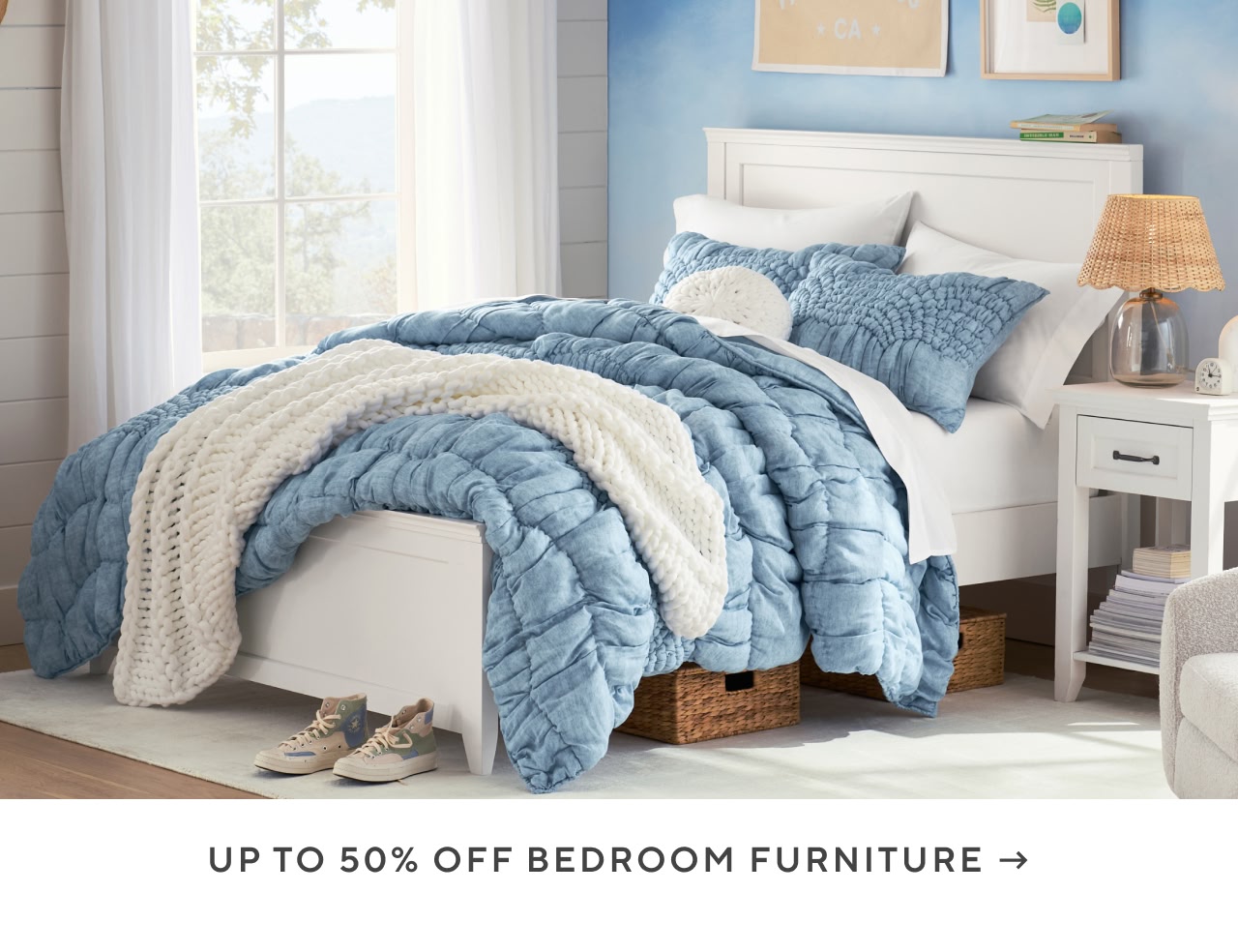 Up to 50% off bedroom furniture