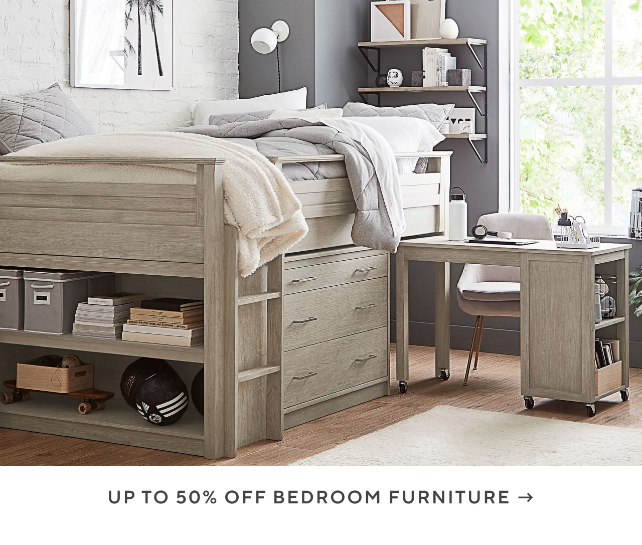 Up to 50% off bedroom furniture