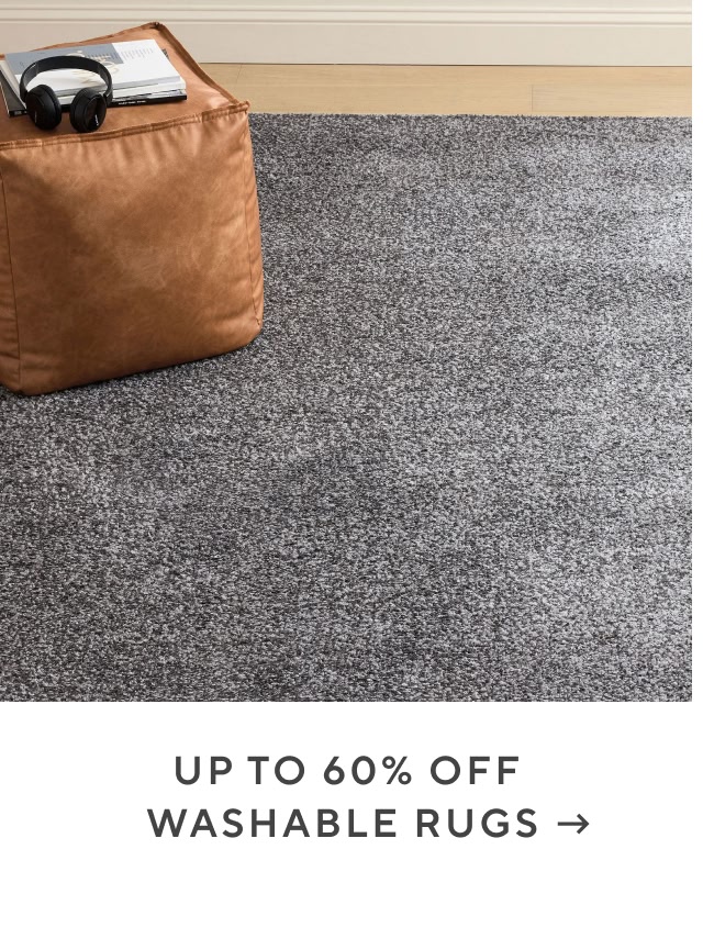 Up to 60% off washable rugs