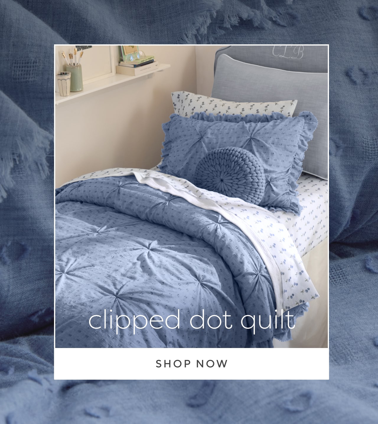 Clipped dot quilt