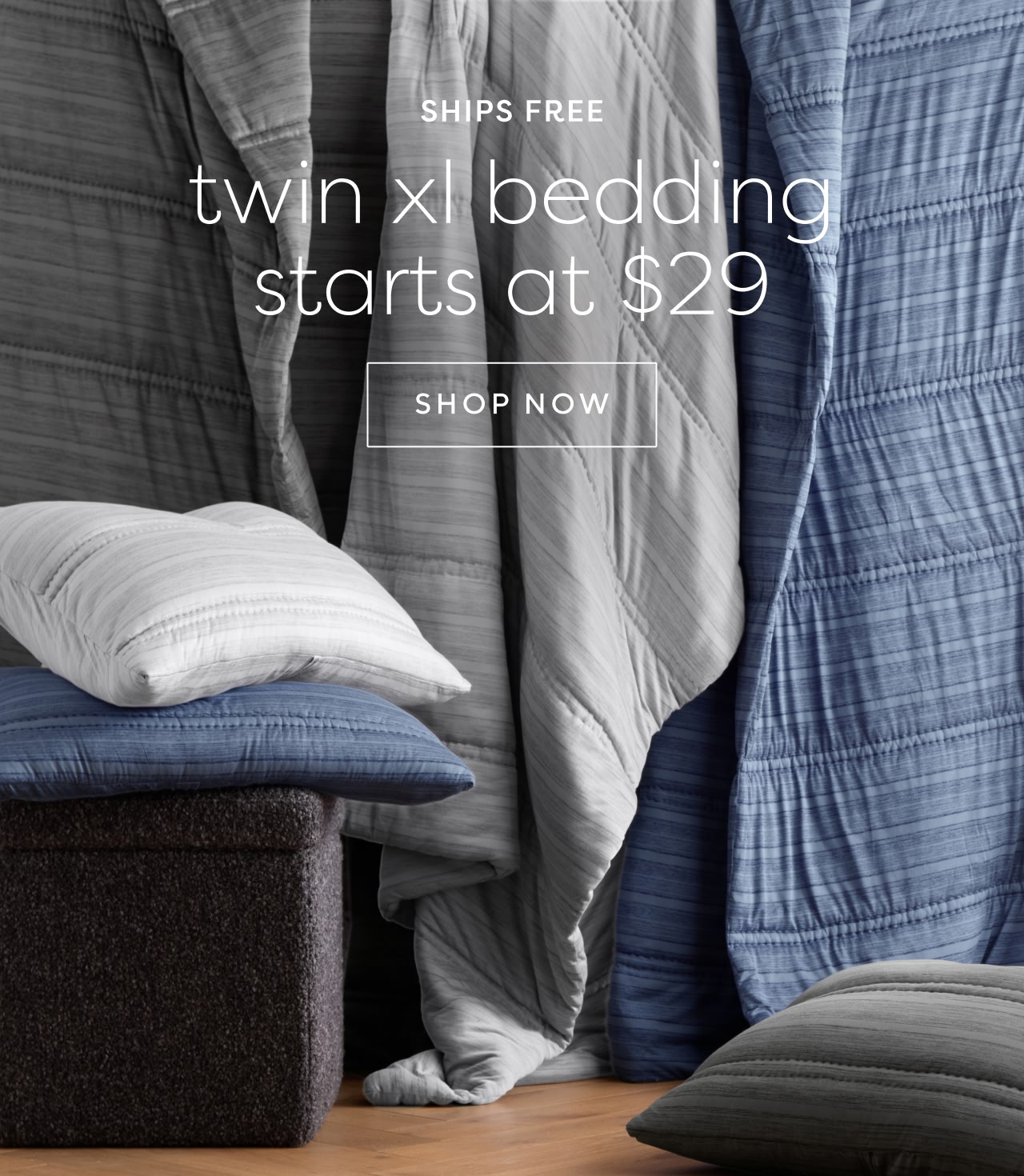 Twin xl bedding starts at $29