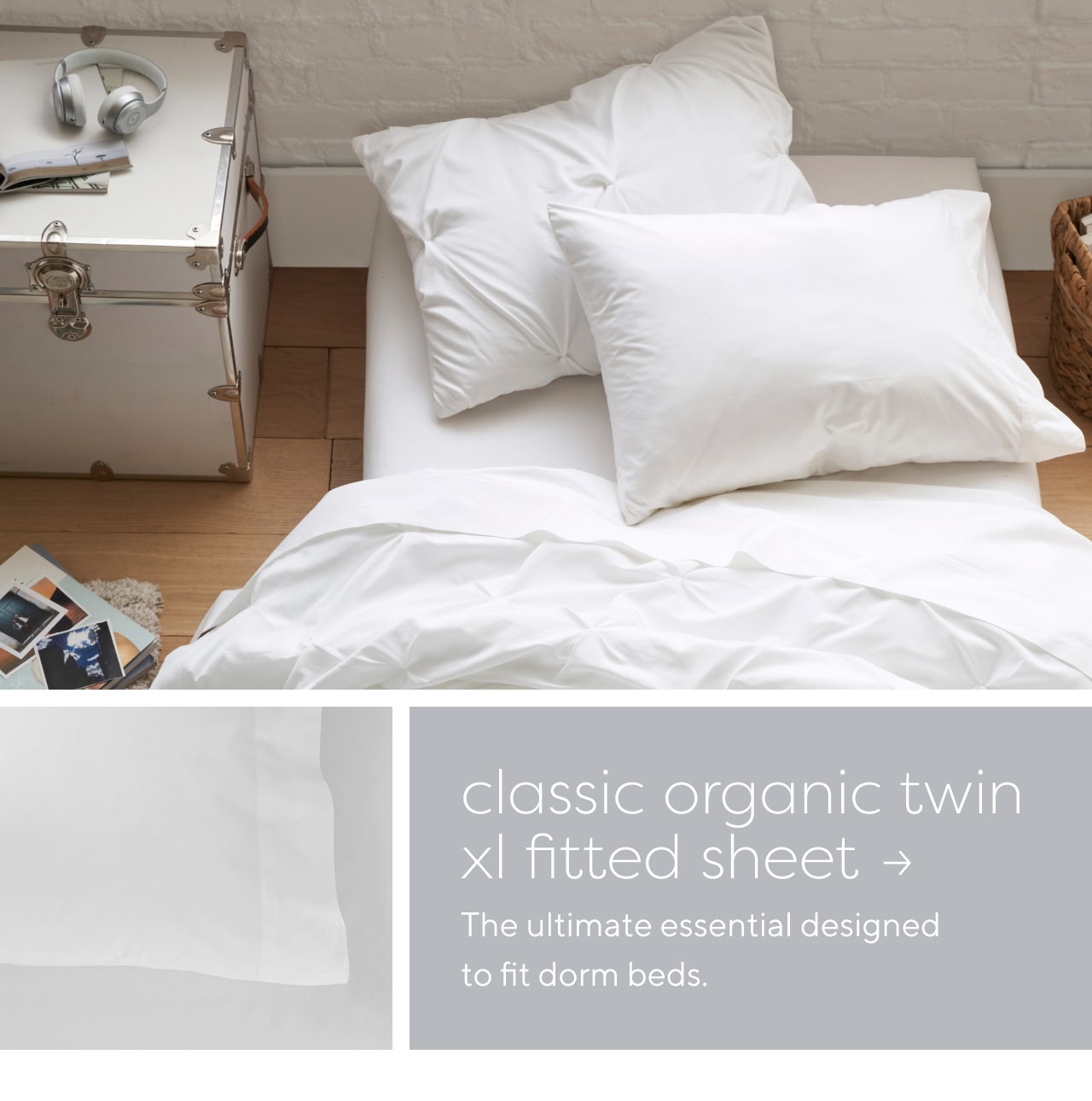 Classic organic twin xl fitted sheet