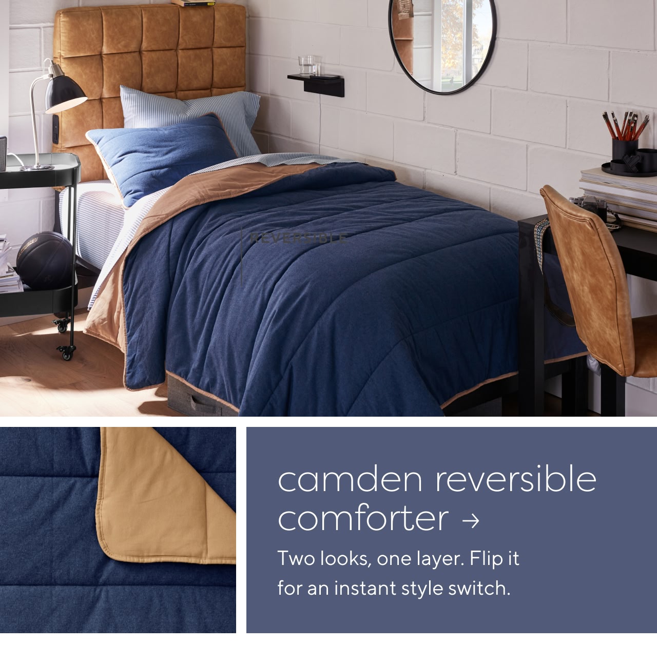 Camden reversible comforter